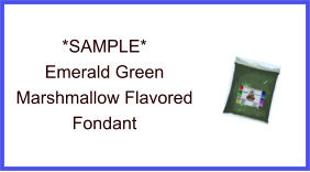 Emerald Green Marshmallow Fondant Sample