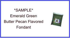Emerald Green Butter Pecan Fondant Sample