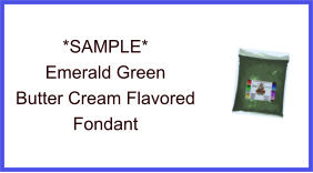 Emerald Green Butter Cream Fondant Sample
