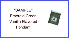 Emerald Green Vanilla Fondant Sample