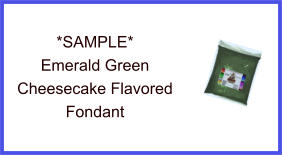 Emerald Green Cheesecake Fondant Sample