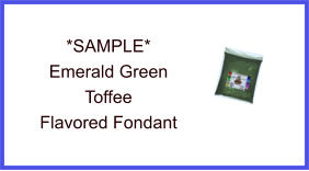 Emerald Green Green Toffee Fondant Sample