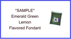 Emerald Green Lemon Fondant Sample