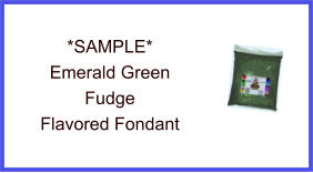 Emerald Green Fudge Fondant Sample