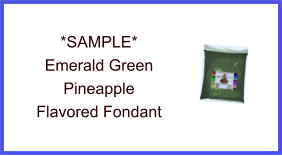 Emerald Green Pineapple Fondant Sample