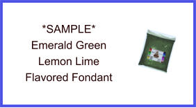 Emerald Green Lemon Lime Fondant Sample