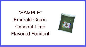 Emerald Green Coconut Lime Fondant Sample