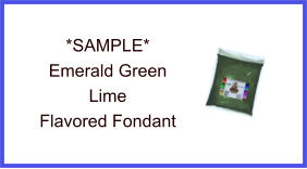 Emerald Green Lime Fondant Sample