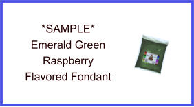 Emerald Green Raspberry Fondant Sample