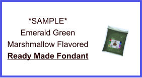 Emerald Green Marshmallow Fondant Sample