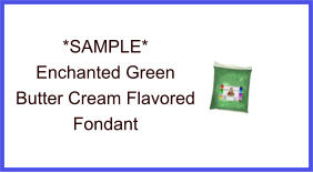 Enchanted Green Butter Cream Fondant Sample