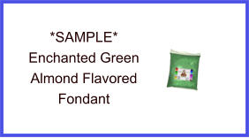 Enchanted Green Almond Fondant Sample