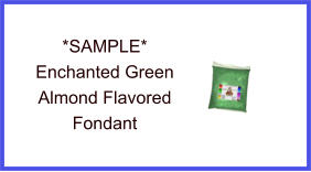 Enchanted Green Almond Fondant Sample