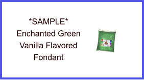 Enchanted Green Vanilla Fondant Sample