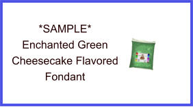 Enchanted Green Cheesecake Fondant Sample