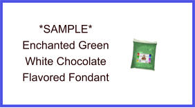 Enchanted Green White Chocolate Fondant Sample