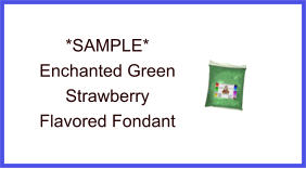 Enchanted Green Strawberry Fondant Sample