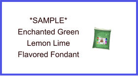 Enchanted Green Lemon Lime Fondant Sample