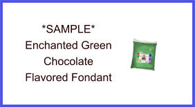 Enchanted Green Chocolate Fondant Sample