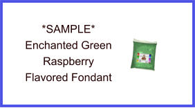 Enchanted Green Raspberry Fondant Sample