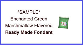 Enchanted Green Marshmallow Fondant Sample