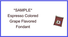 Espresso Grape Fondant Sample