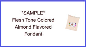 Flesh Tone Almond Fondant Sample