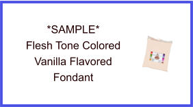Flesh Tone Vanilla Fondant Sample