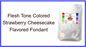 Flesh Tone Strawberry Cheesecake Fondant