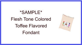 Flesh Tone Toffee Fondant Sample