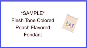 Flesh Tone Peach Fondant Sample