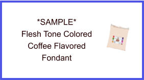 Flesh Tone Coffee Fondant Sample
