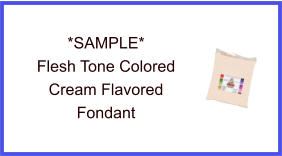 Flesh Tone Cream Fondant Sample