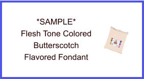 Flesh Tone Butterscotch Fondant Sample