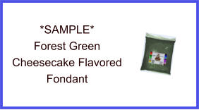 Forest Green Cheesecake Fondant Sample