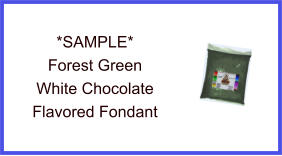 Forest Green White Chocolate Fondant Sample