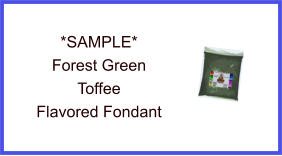 Forest Green Green Toffee Fondant Sample