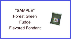 Forest Green Fudge Fondant Sample