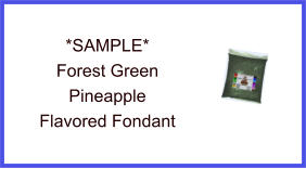 Forest Green Pineapple Fondant Sample