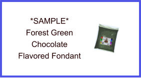 Forest Green Chocolate Fondant Sample
