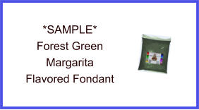 Forest Green Margarita Fondant Sample
