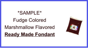 Fudge Marshmallow Fondant Sample