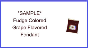 Fudge Grape Fondant Sample