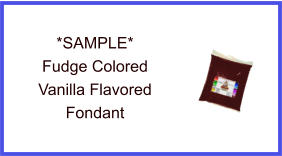 Fudge Vanilla Fondant Sample