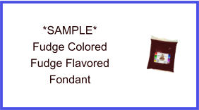 Fudge Color Fudge Flavor Fondant Sample