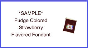 Fudge Strawberry Fondant Sample