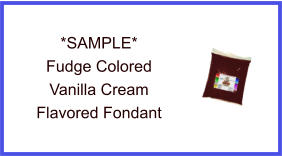 Fudge Vanilla Cream Fondant Sample
