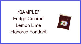 Fudge Lemon Lime Fondant Sample