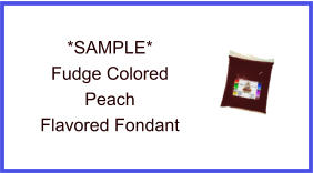 Fudge Peach Fondant Sample