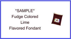 Fudge Lime Fondant Sample